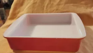 Vintage Pyrex Flamingo Pink #222 8-Inch Square Casserole Baking Dish - Picture 1 of 6