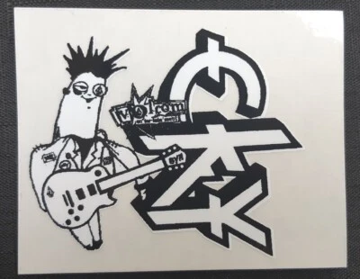 VOLCOM CKY 90s Vintage Genuine Skateboard Sticker OG RARE NOS Bam Magera Last 1! - Image 1 of 3