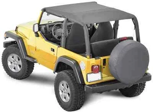 For Jeep Wrangler 97-06 Steinjager J0058122 Bimini Plus Black Diamond Soft Top - Picture 1 of 1