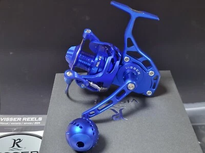 1 NEW 2025 USA MADE Visser #4X Spinning Reel BLUE - FREE SHIPPING - PLEASE READ! - Image 1 of 4