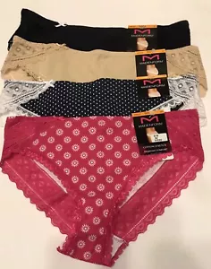 Maidenform DMCS59 Tanga Panty Cotone Elasticizzato 4 Paia Piccolo 5 - Foto 1 di 2