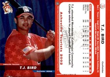T.J. Bird 2002 Grandstand Asheville Tourists #NNO Card *AutographDen*