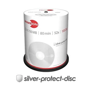 1x100 PRIMEON CD-R Discs Write Once 80Min 52x 700MB Cakebox 2761103 NEU 008-354 - Bild 1 von 2