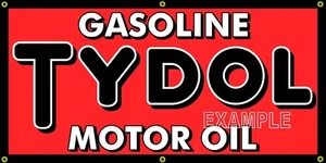 TYDOL GASOLINERA VINTAGE LETRERO DE LA VIEJA ESCUELA REMAKE BANNER OPCIÓN DE TAMAÑO - Imagen 1 de 1