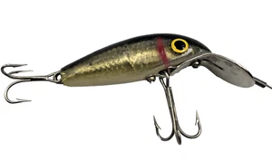 Vintage Cisco Kid Diver Green Gold Flash crankbait lure Used - Picture 1 of 7
