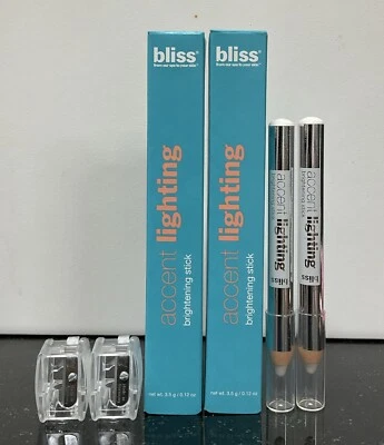 Palos iluminadores de iluminación Bliss Accent, iluminados por estrellas, 0,12 oz. Lote de 2/- Nuevos Foto 1 de 3