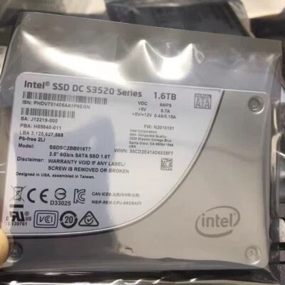 1.6TB Intel SSD DC S3520 Series 6Gb/s MLC 2.5" SATA III SSDSC2BB016T7 VDC AMPS - Image 1 of 3