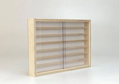 VitrinenSchmidt® 015 Vitrine Sammler Setzkasten Fingerhut / Fingerhüte PKW 1:87