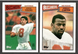 2 Tampa Bay Buccaneers 1987 Topps Football Cards # 384 and # 387 - Bild 1 von 1