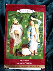 Hallmark Keepsake 2000 2 pezzi I PASTORI decorazioni natalizie - Foto 1 di 2