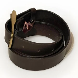 Sonoma Size Large Genuine Leather Belt Dark Brown W/ Wear Stretch - Picture 1 of 8