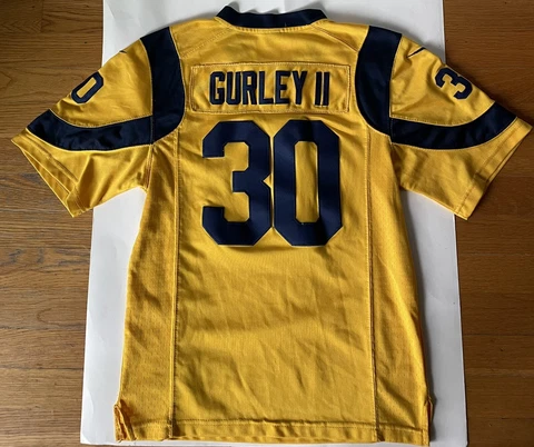 Los Angeles Rams Todd Gurley II #30 NFL Football Nike Youth Medium Yellow Jersey Cover