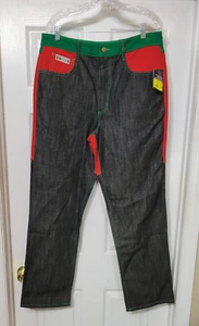 Cross Colours Color Block Jeans Ya Dig Post Hip Hop Nation Men’s Size 30 - Picture 1 of 7