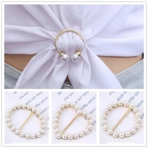 Pearl Clothes Corner Buckle Simple Clothes Knotted Buckle - Picture 1 of 18