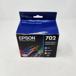 EPSON 702 Genuine Ink Combo Pack Black/Cyan/Magenta/Yellow Open Box 10 / 2024 - Bild 1 von 6