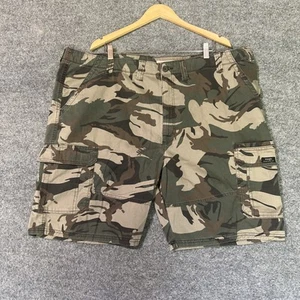 Wrangler Camo Cargo Shorts Mens Size 48X10 Classic Relaxed Fit Camouflage Cotton - Picture 1 of 15