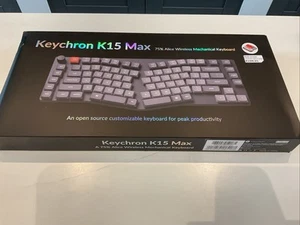 KEYCHRON K15 PRO MAX 2.4G Slim Wireless Ergonomic Mechanical Keyboard - Picture 1 of 5