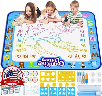 Tapete de agua Aqua Doodle de 40 x 32 pulgadas para niños pequeños, niños y niñas - Изображение 1 из 4