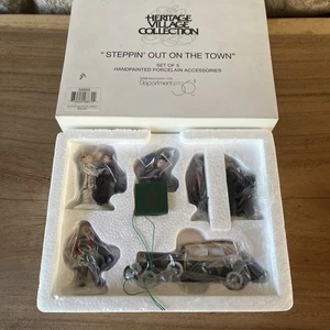 Dept 56 Heritage Steppin’ Out On The Town 58885 Christmas In The City Set Of 5 - Picture 1 of 8