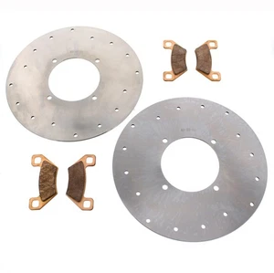 2011-2014 Arctic Cat Prowler 700 HDX Front Brake Rotors & Severe Dty Brake Pads - Picture 1 of 5