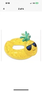 Tubo nuoto sigillato Sun Squad giallo ananas anello diviso 22"L x 17"W x 15"H 3-6 anni - Foto 1 di 4