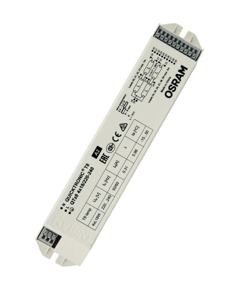 Osram EVG QTz8 4X18 LEDVANCE IP20 Vorschaltgeräte Osram