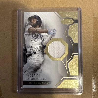 2023 Topps Tier One Randy Arozarena Relic Card 035/400 Tampa Bay Devil Rays - Image 1 of 2