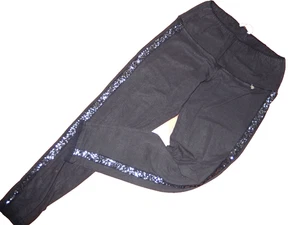 TREDY Leggins 38/40  schwarz Pailletten stretchig Schlupfhose Hose Damen Glitzer - Bild 1 von 4