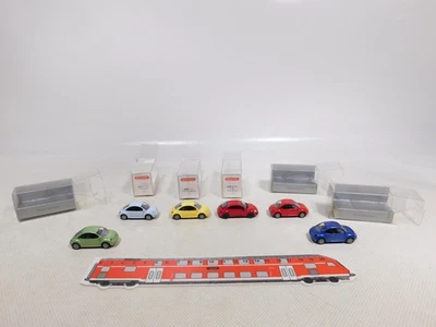 Wiking 1:87 H0 6X PKW VW New Beetle 0029 03 035 03 24 Ecc Mint+Box #EG788-0,5 - Immagine 1 di 4