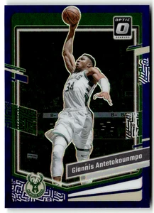 2023-24 Panini Donruss Optic NBA No. 53 Giannis Antetokounmpo Purple Prizm - Bild 1 von 2
