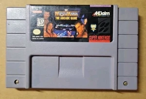 WWF Wrestlemania The Arcade Game 1995 SNES Cart - Only - Picture 1 of 3