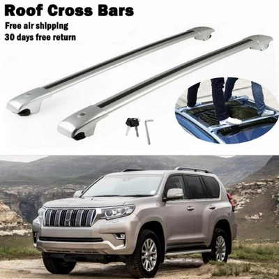 2PCS Roof Rack Cross Bars Fits For Toyota Land Cruiser Prado 2010-2021 Crossbars - Image 1 of 4