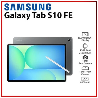NEW Samsung Galaxy Tab S10 FE WiFi GREY 12GB+256GB Octa Core Android PC Tablet - Bild 1 von 4