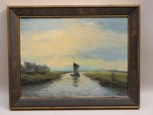 Fedor Szerbakow (Eckertsdorf 1911-2009 Seebergen) - Torfkahn im Moor - Gemälde - Bild 1 von 9