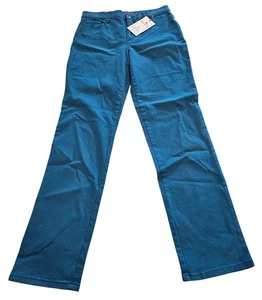 Gloria Vanderbilt Amanda Jeans Classic Rise Tapered Leg Stretch Blau Gr. 4 Neu mit Etikett - Bild 1 von 14