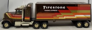 Vintage Nylint 18 wheeler Truck & Trailer Firestone pressed steel 341-F display - Picture 1 of 12