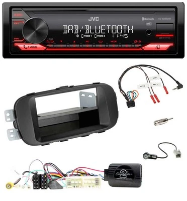 JVC Bluetooth USB DAB Lenkrad Autoradio für Kia Soul 2017-2019 schwarz Display - Bild 1 von 4