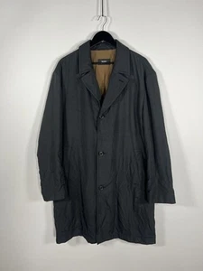 HUGO BOSS Overcoat - Large - Black - Great Condition - Mens - Picture 1 of 6