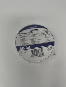 Sigma Electric 2-5/16 in.   Round Metallic Weatherproof Box White - Picture 1 of 1