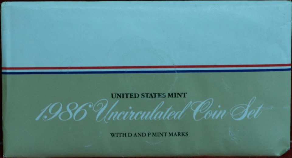 Uncirculated 1986 U.S. Mint Set P & D Mint - Image 1 of 1