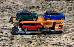 Matchbox CONVOYS MBX Cabover Auto Transport Trailer 2011 MINI Cooper Lot New - Picture 1 of 5
