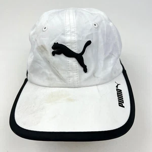 Puma Hat Cap Strap Back White Adjustable Adult Mens Sports Athletic Casual Sport - Picture 1 of 11