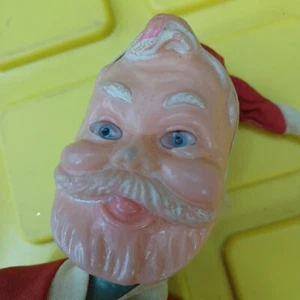 Vintage 1960er kitschige Kunststoff-Blasform Santa MCM hergestellt in Hongkong sehr guter Zustand - Bild 1 von 22