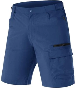 TACVASEN Herren Wandershorts Schnelltrocknend Outdoor Multi Taschen Blau 2XL - Bild 1 von 6