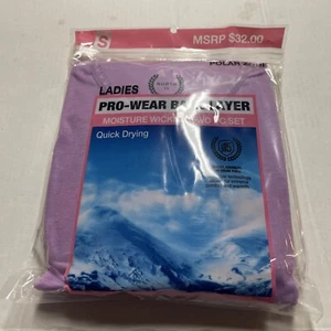 North 15 Ladies Pro Wear Base Layer Two PC Set Size S Purple - Picture 1 of 2