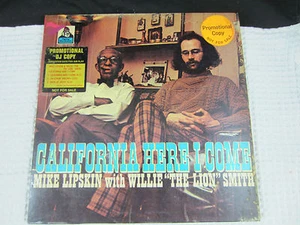 1971 Mike Lipskin Willie The Lion Smith California Here I Come vinyl 33rpm promo - Picture 1 of 8