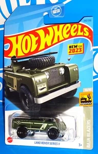 Hot Wheels New For 2023 Baja Blazers #242 Land Rover Series II Green w/ BAJA5s - Picture 1 of 2