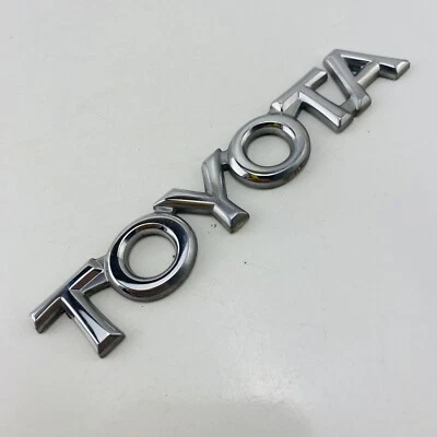 1997-2001 Toyota Camry Emblem Logo Letters Badge Trunk Lid Rear Chrome OEM F91 - Image 1 of 4