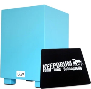 Baff Kinder Trommel-Hocker Cajon Blau + Sitzpad - Bild 1 von 3