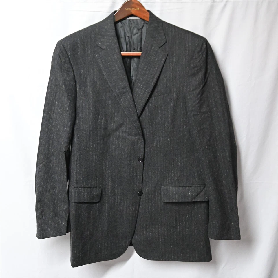 Canali 1934 56 | 46L Brown Stripe 2 Btn Blazer Sport Coat Jacket - Image 1 of 4
